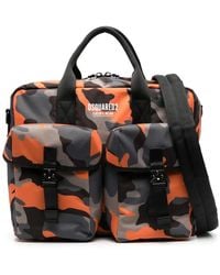 DSquared² - Camouflage-Print Zip-Up Bag - Lyst