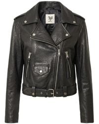 Aniye By - Veste De Moto Ophelia À Taille Ceinturée - Lyst