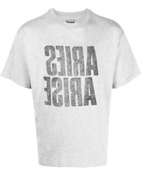 Aries - T-Shirt Mit Logo-Print - Lyst