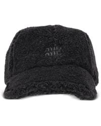 Miu Miu - Fleece Baseball Cap - Lyst