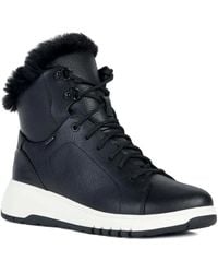 Geox - Aerantis 4X4 Abx Schnürstiefel Mit Pelzbesatz - Lyst