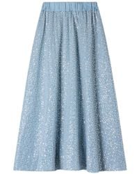 Sandro - Maxi Sequined Skirt - Lyst