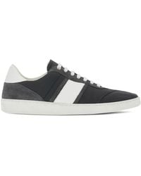 Ferragamo - Logo-Embossed Leather Sneakers - Lyst