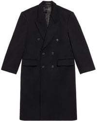 Balenciaga - Manteau en laine à boutonnière croisée - Lyst