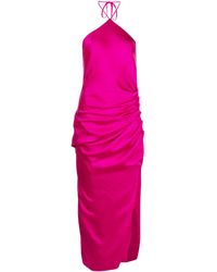 Jonathan Simkhai - Draped-Front Embellished Midi Dress - Lyst
