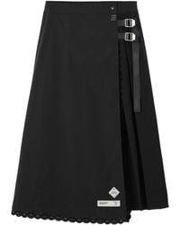 Musium Div. - Lace-Trim Midi Skirt - Lyst