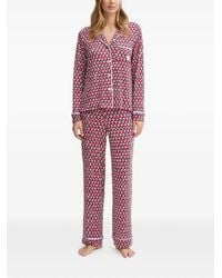 DKNY - Pijama Con Corazones Estampados - Lyst