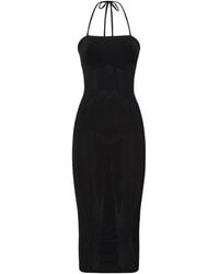 Wolford - Midi Dress With Neck Ties - Lyst