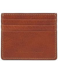 Brunello Cucinelli - Card Holder With Embossed Logo - Lyst