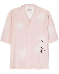 Officine Generale - Floral Short-sleeved Shirt - Lyst