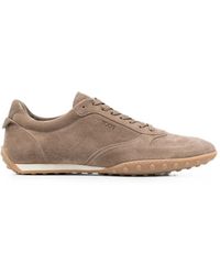 Tod's - Lace-Up Suede Sneakers - Lyst