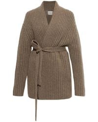 Lisa Yang - Jacqueline Belted Waffle-Knit Cardigan - Lyst