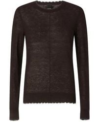 Pinko - Distressed Semi-Sheer Top - Lyst
