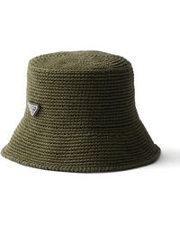 Prada - Crochet Bucket Hat - Lyst