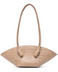 THEMOIRÈ - Embossed Recycled Leather Shoulder Bag - Lyst