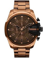 DIESEL - Mega Chief Slim 48Mm Watch - Lyst