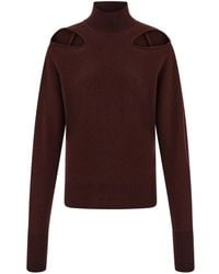 Ferragamo - Jersey con cuello alzado - Lyst