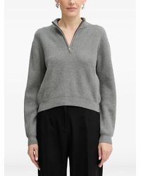 Guess - Harley Zip Ribbed Sweater - Lyst