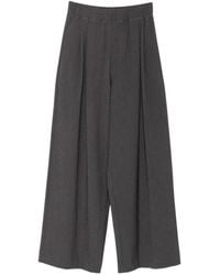 ELEH - Pleated Wide-Leg Trousers - Lyst