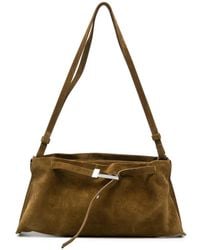 Benedetta Bruzziches - Lauren Buckle-Fastening Suede Shoulder Bag - Lyst