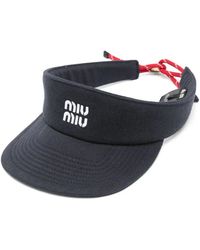 Miu Miu - Denim Visor - Lyst