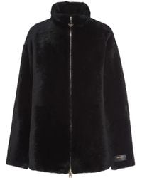 Prada - Jacke Aus Lammfell - Lyst