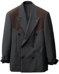 Versace - Wool-Mohair Boxy Blazer - Lyst