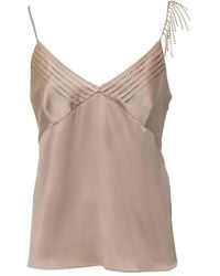 Max Mara - Satin Top - Lyst