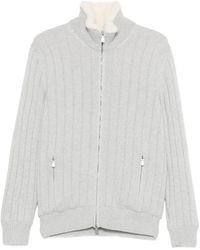 Fileria - Cárdigan de canalé con cremallera - Lyst