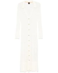 BOSS - Abito Con Scollo A V - Lyst