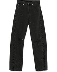 MM6 by Maison Margiela - Paint-Splatter Effect Jeans - Lyst