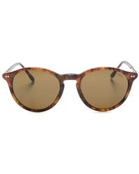 Polo Ralph Lauren - Runde Sonnenbrille in Schildpattoptik - Lyst