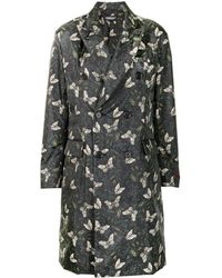 Undercover - Butterfly-print Double-breasted Coat - Lyst