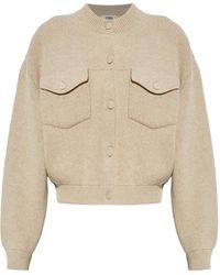 Fendi - Pocket Button Cardigan - Lyst