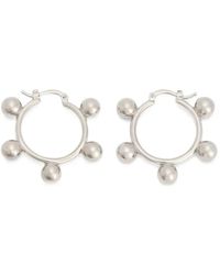 Jil Sander - Pendientes De Aro Con Efecto Forjado - Lyst