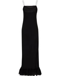 Khaite Silk Alix Dress in Black | Lyst