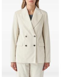 Gran Sasso - Double-Breasted Corduroy Jacket - Lyst