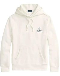 Polo Ralph Lauren - Logo-Print Drawstring Hoodie - Lyst