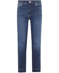 Sportmax - Vaqueros rectos con parche del logo - Lyst