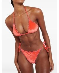 Banana Moon - Ciroluma Neosun Ruffled Velvet Bikini - Lyst