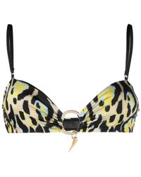 Roberto Cavalli - Leopard-print Bikini Top - Lyst