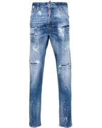 DSquared² - Cool Guy Distressed Skinny Jeans - Lyst