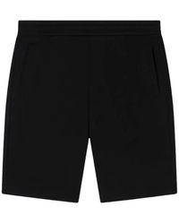 ARMANI EXCHANGE - Logo-Plaque Jersey Shorts - Lyst