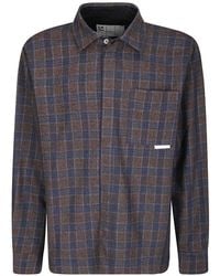 GR10K - Giacca-Camicia A Quadri Con Bottoni A Pressione - Lyst