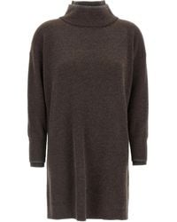 Brunello Cucinelli - Double Layer Dress - Lyst
