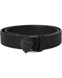 Kurt Geiger - Eagle-Head Crystal-Embellished Belt - Lyst