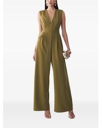 ST MRLO - V-Neck Pleated Jumpsuit - Lyst