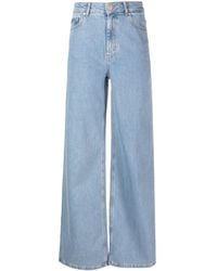 Gestuz - Mid-rise Wide-leg Jeans - Lyst