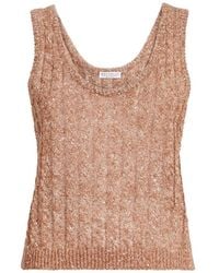 Brunello Cucinelli - Sleeveless Knit Top - Lyst