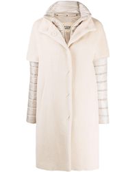 Herno Manteau à empiècements contrastants - Neutre